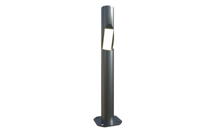Round LED pole 3 ft. Stockholm OD 4 (Aluminum+powder coating) One side 30W 4050Lm